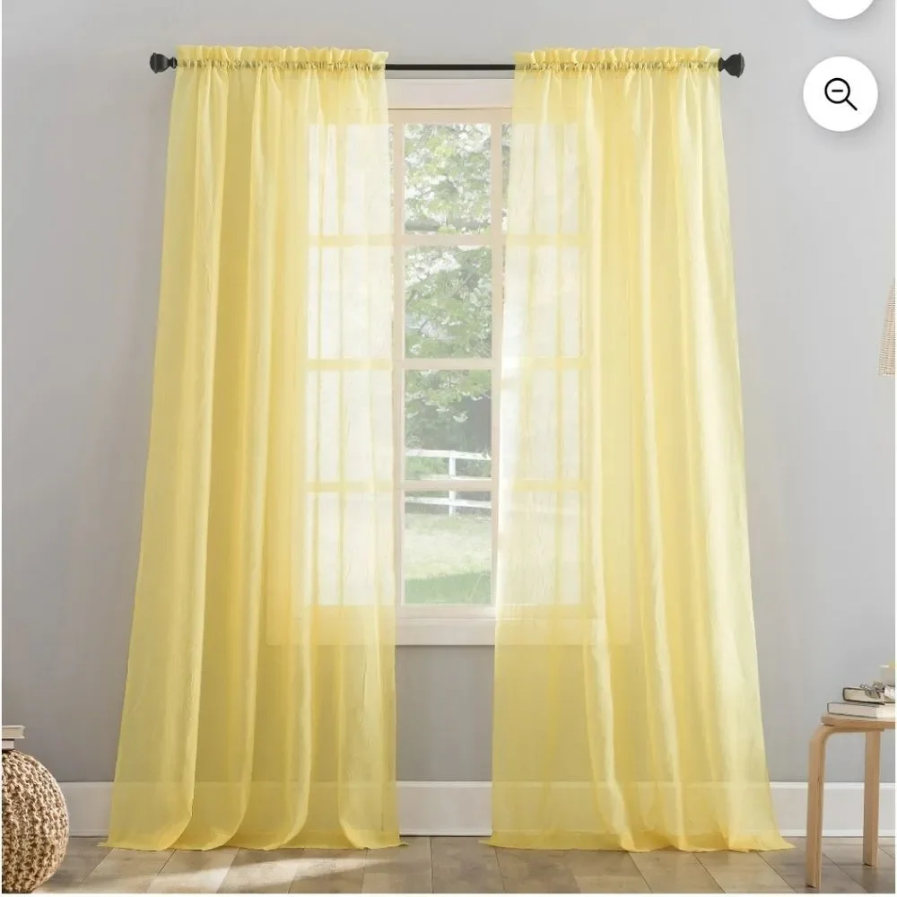 No. 918 Erica Crushed Voile Sheer Curtain Panels 51